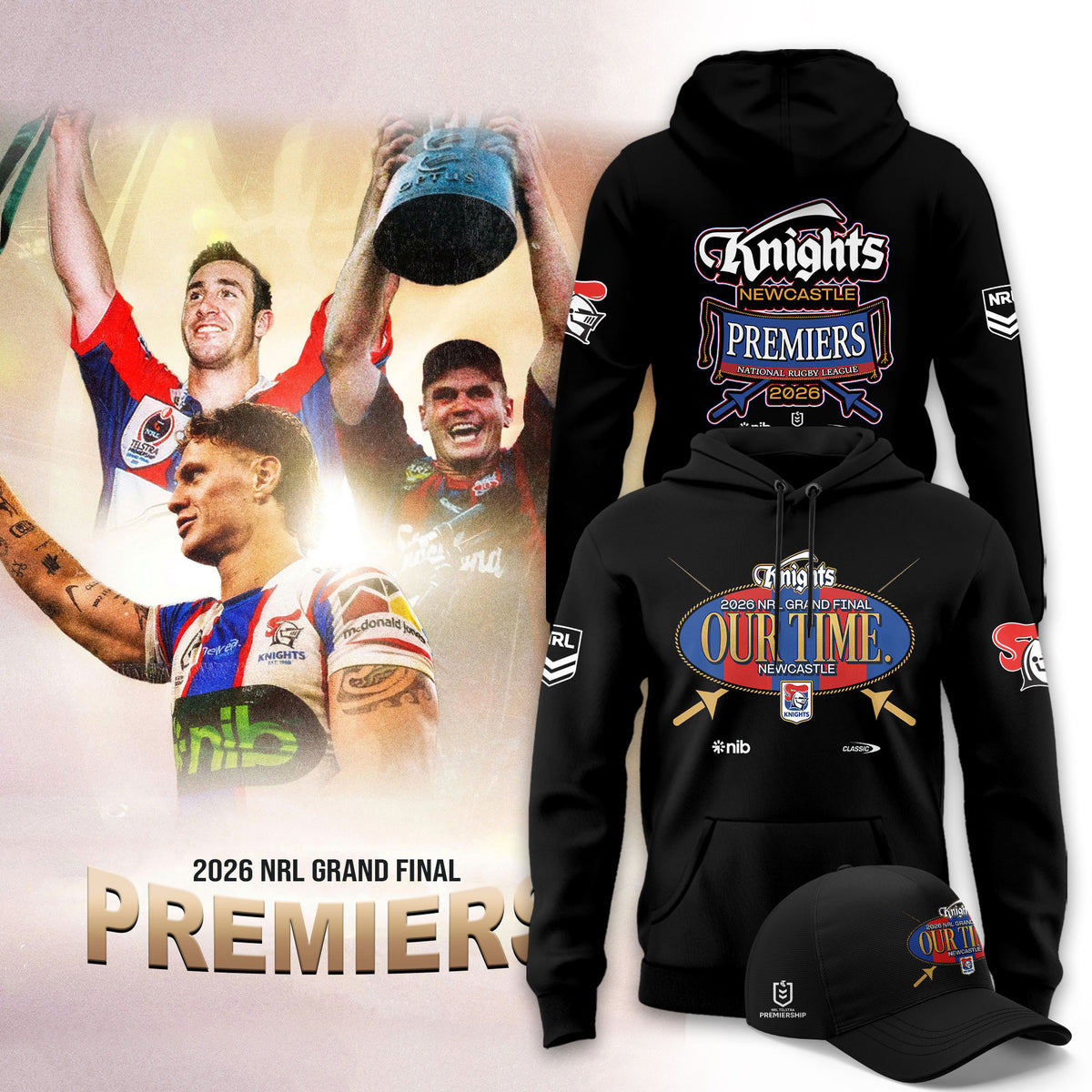 Newcastle Knights Premiers 2026 Hoodie Newcastle Knights Match Shirt Gift For Family - Foxy23shop