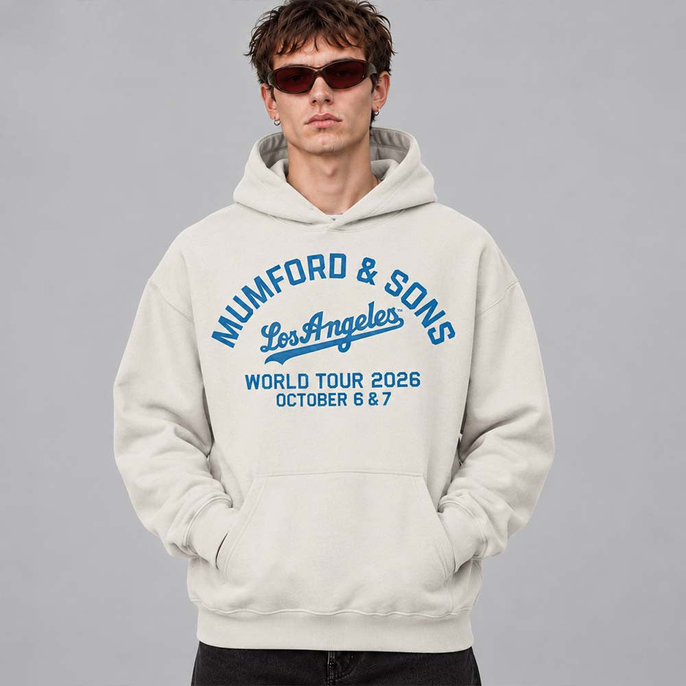 Mumford And Sons Los Angeles CA 2026 Event Merch Hoodie Prizefighter Tour Apparel Gifts For Fans - Foxy23shop