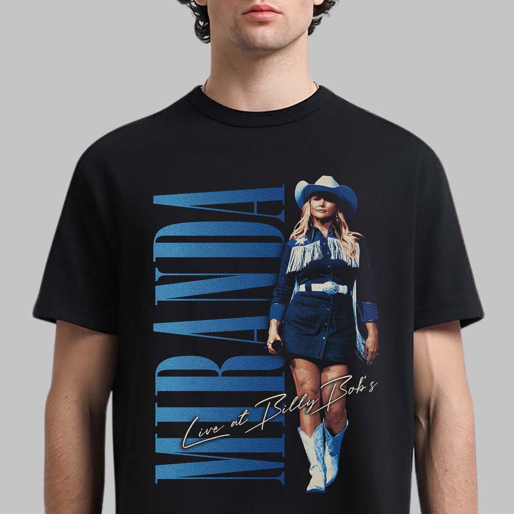 Miranda Lambert Live At Billy Bob's Texas 2026 Event T-Shirt Gifts For Music Lovers - Foxy23shop