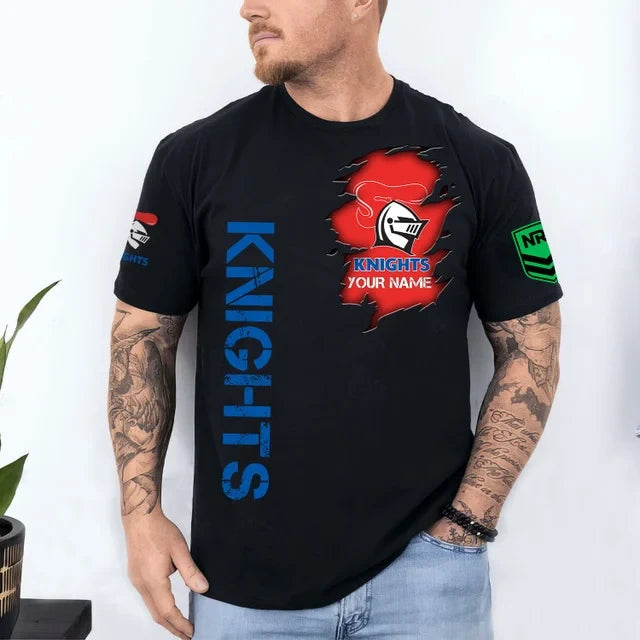 Custom Newcastle Knights T-Shirt Newcastle Knights Team Merch Gift For Brothers - Foxy23shop