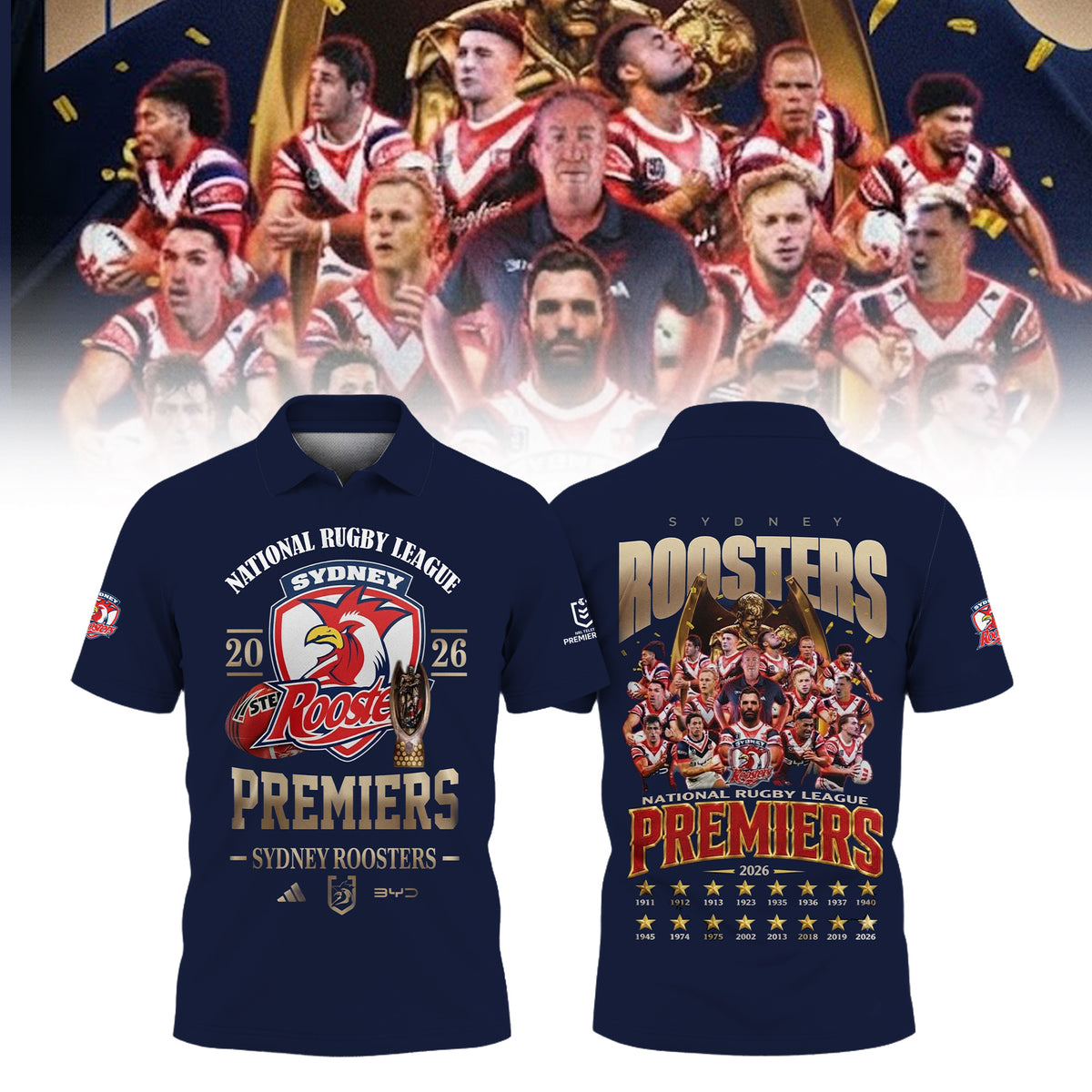 Sydney Roosters Polo Shirt Sydney Roosters Clothing Gift For Game Day Fans - Foxy23shop