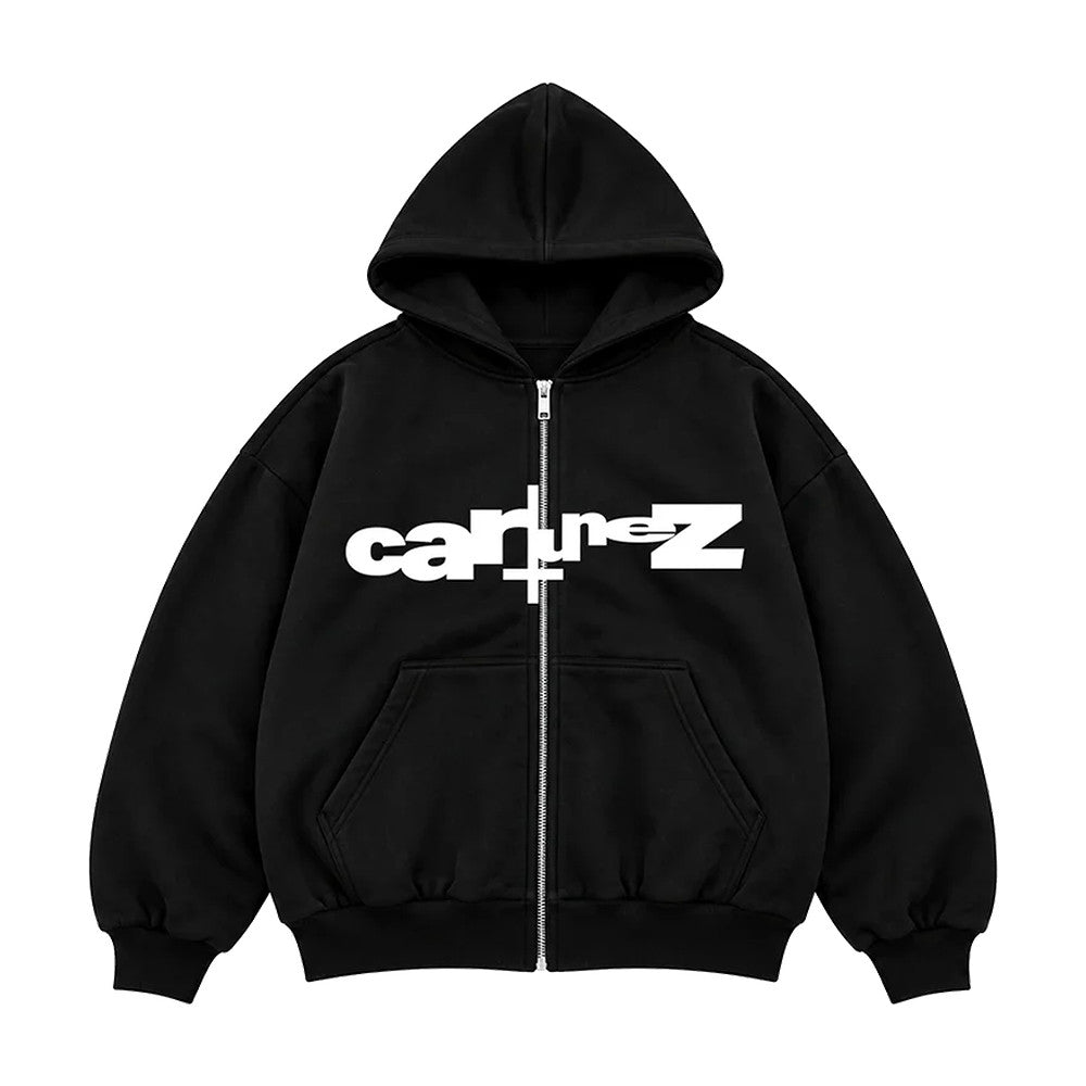 Ken Carson Merch Cartunez Black Zip Hoodie Music Apparel Gift For Fans and Music Lovers - Foxy23shop