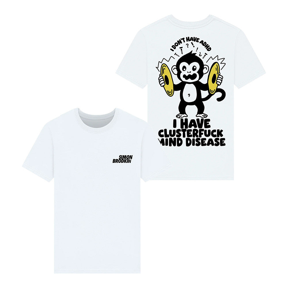 Simon Brodkin Merch Cluster White T-Shirt Presents For Simon Brodkin Fans - Foxy23shop