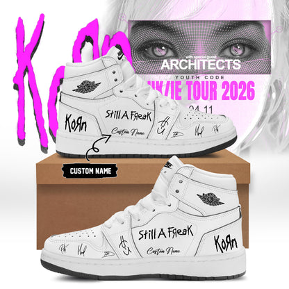 Personalized Korn UK IE Tour 2026 Signature Shoes Korn Merch Music Lover Gifts - Foxy23shop