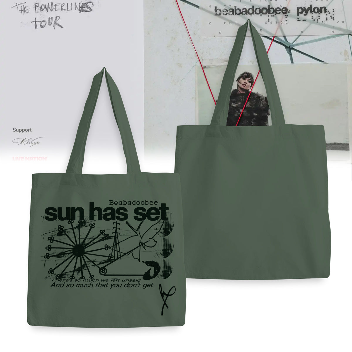 Sun Has Set Tote Bag Beabadoobee Merch Gift For Music Enthusiasts - Foxy23shop