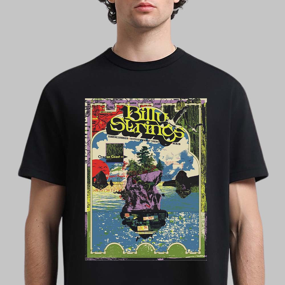 Billy Strings Merch Eugene OR Event Poster Graphic Shirt Billy Strings Concert Apparel Gifts Idea - Foxy23shop