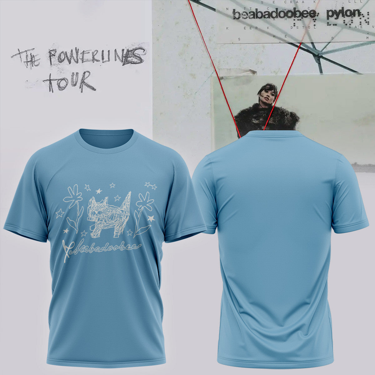 Beabadoobee The Powerlines Tour T-Shirt Beabadoobee Concert Shirt Gift For Indie Fans - Foxy23shop