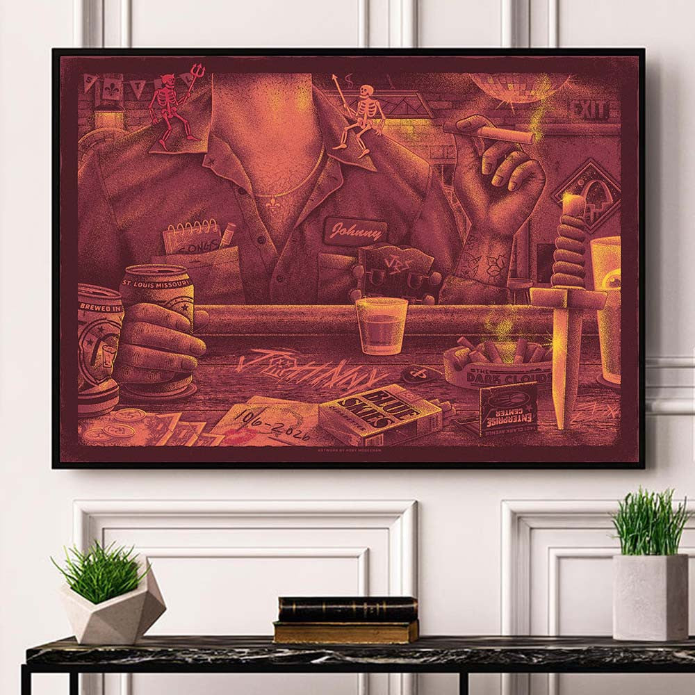 Johnny Blue Skies And The Dark Clouds Merch St Louis MO Event Canvas Home Decor Ideas - Foxy23shop