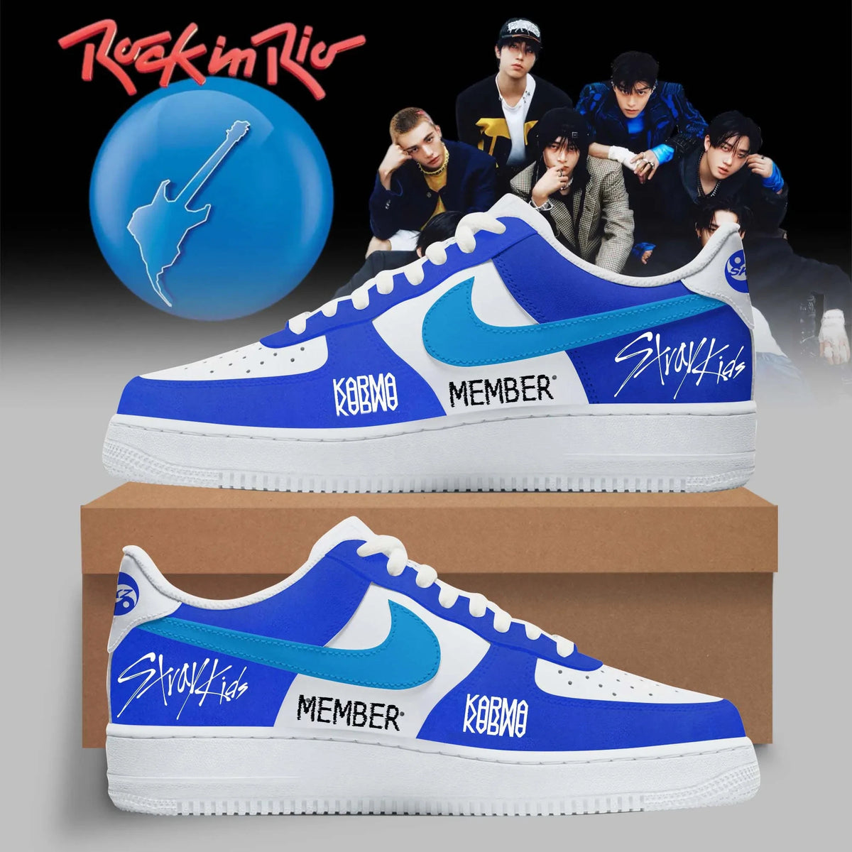 Personalized Stray Kids KARMA Rock in Rio 2026 Signature Sneakers Stray Kids Merch Presents For Stay - Foxy23shop