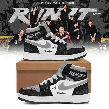 Personalized Stray Kids Run It World Tour 2026 Sneakers Stray Kids Merch Best Gifts For Stay - Foxy23shop