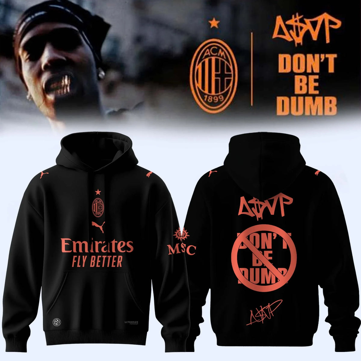 ASAP Rocky Don't Be Dumb Hoodie A$AP Rocky Apparel Gift For Rap Lovers - Foxy23shop