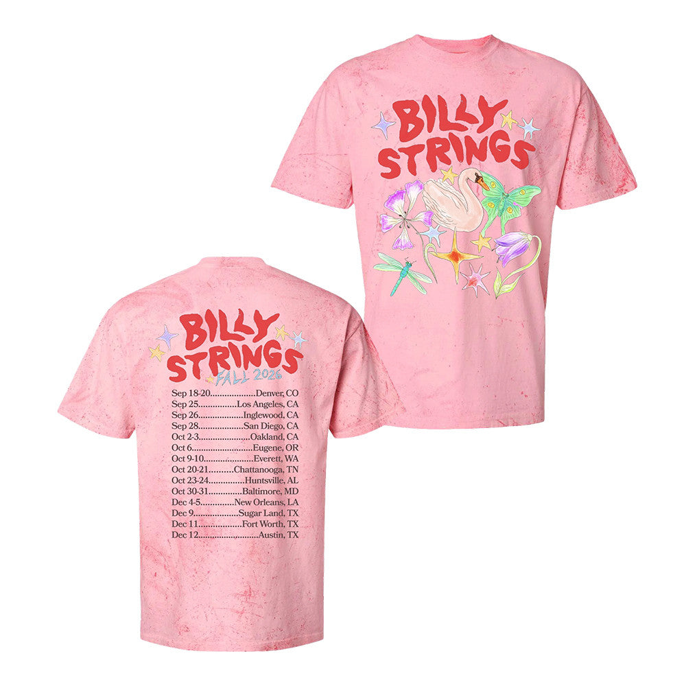 Pink Swan T-Shirt Billy Strings Unisex Apparel Gift For Bluegrass Lovers - Foxy23shop