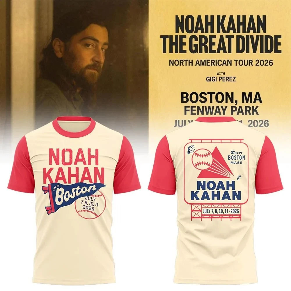 Boston Red Sox X Noah Kahan The Great Divide T-Shirt Baseball Look Gift For Fans - Foxy23shop