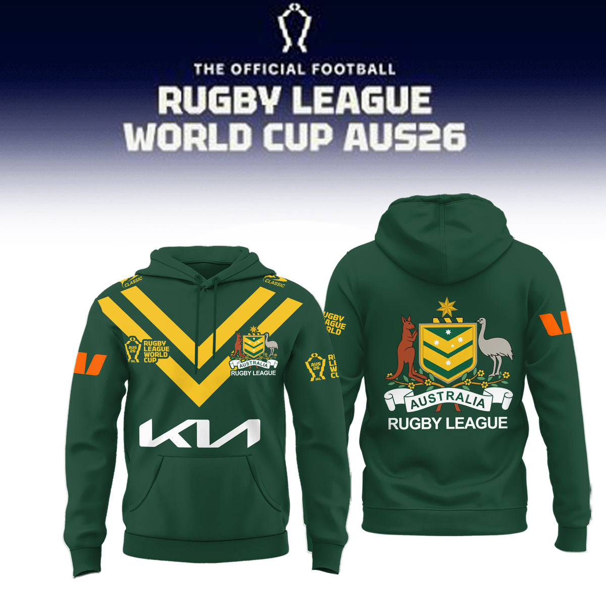 Australian Kangaroos Rugby World Cup 2026 Hoodie Australian Kangaroos Apparel Gift For Fans - Foxy23shop