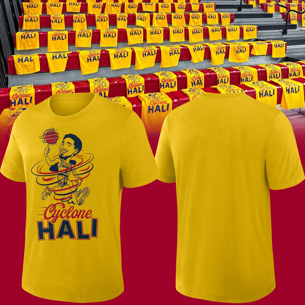 Cyclone Hali Gold Out Commemorative T-Shirt Cyclone Hali Clothing Gifts For Basketball Lovers - Foxy23shop