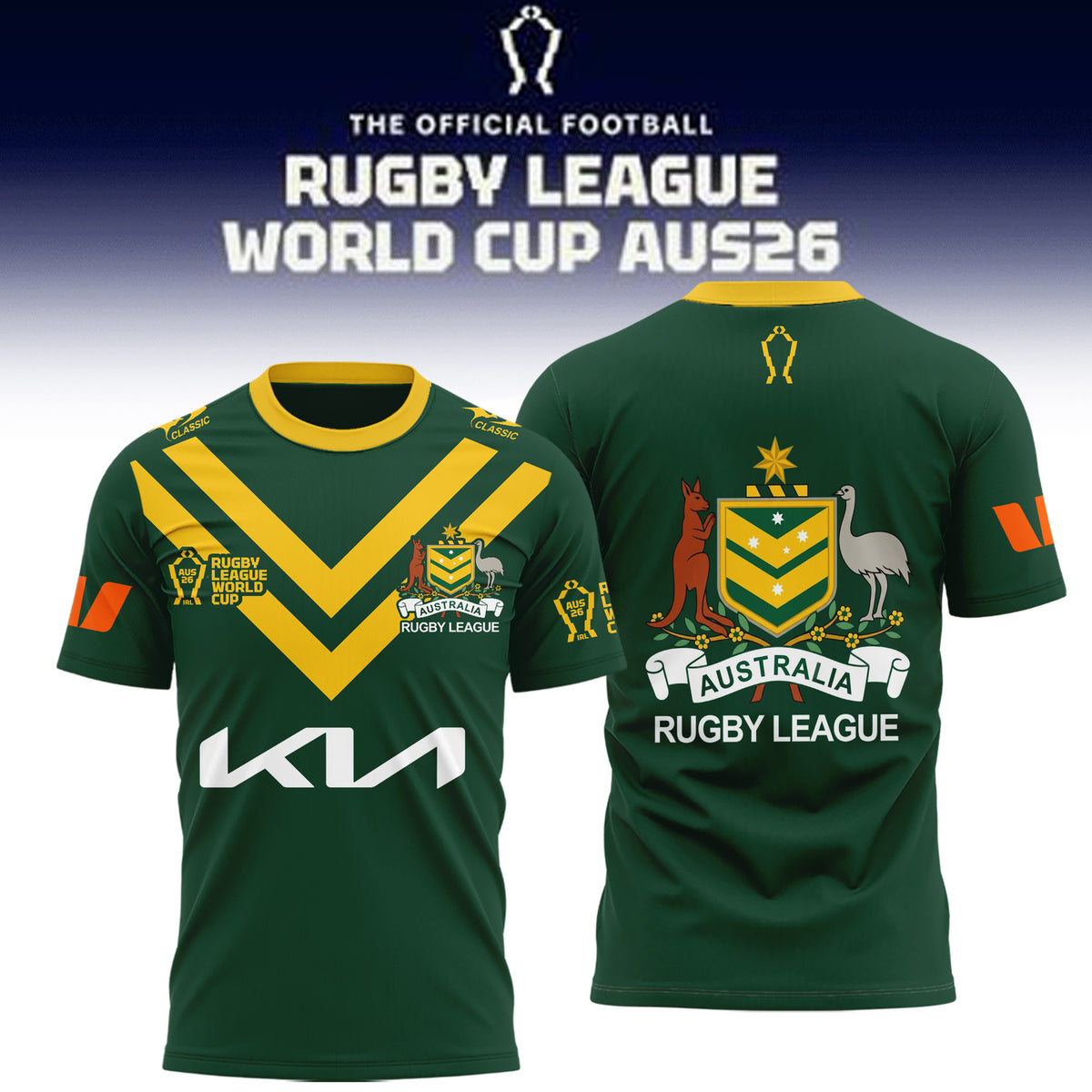 Australian Kangaroosl Rugby World Cup 2026 T-Shirt Australian Kangaroos Merch Fan Gear - Foxy23shop