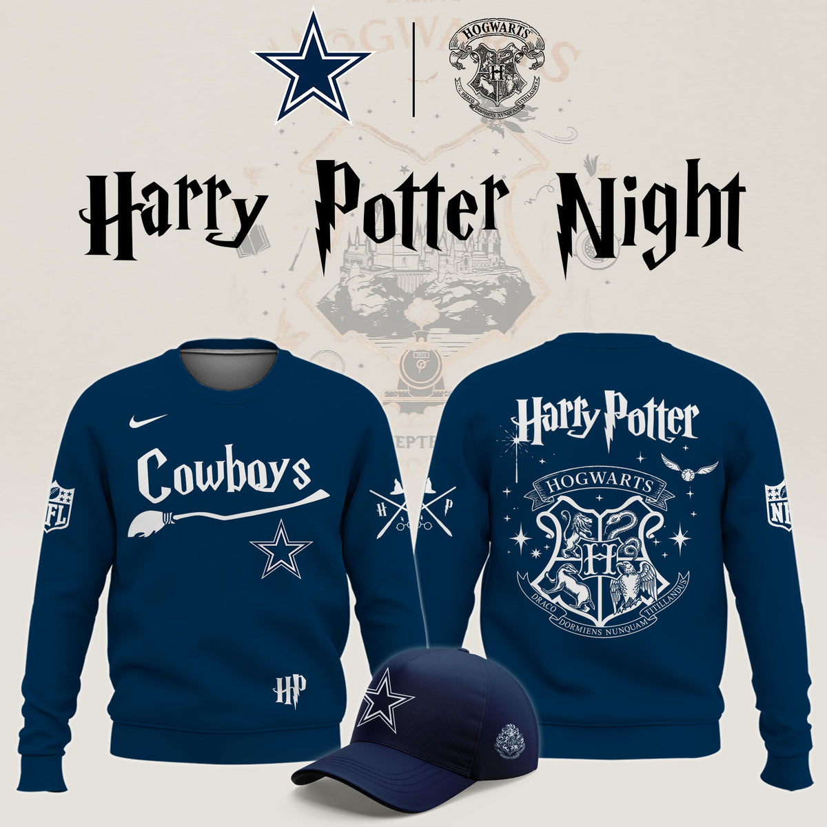 Dallas Cowboys X Harry Potter Night 2026 Sweatshirt Dallas Cowboys Apparel Fan Gear - Foxy23shop