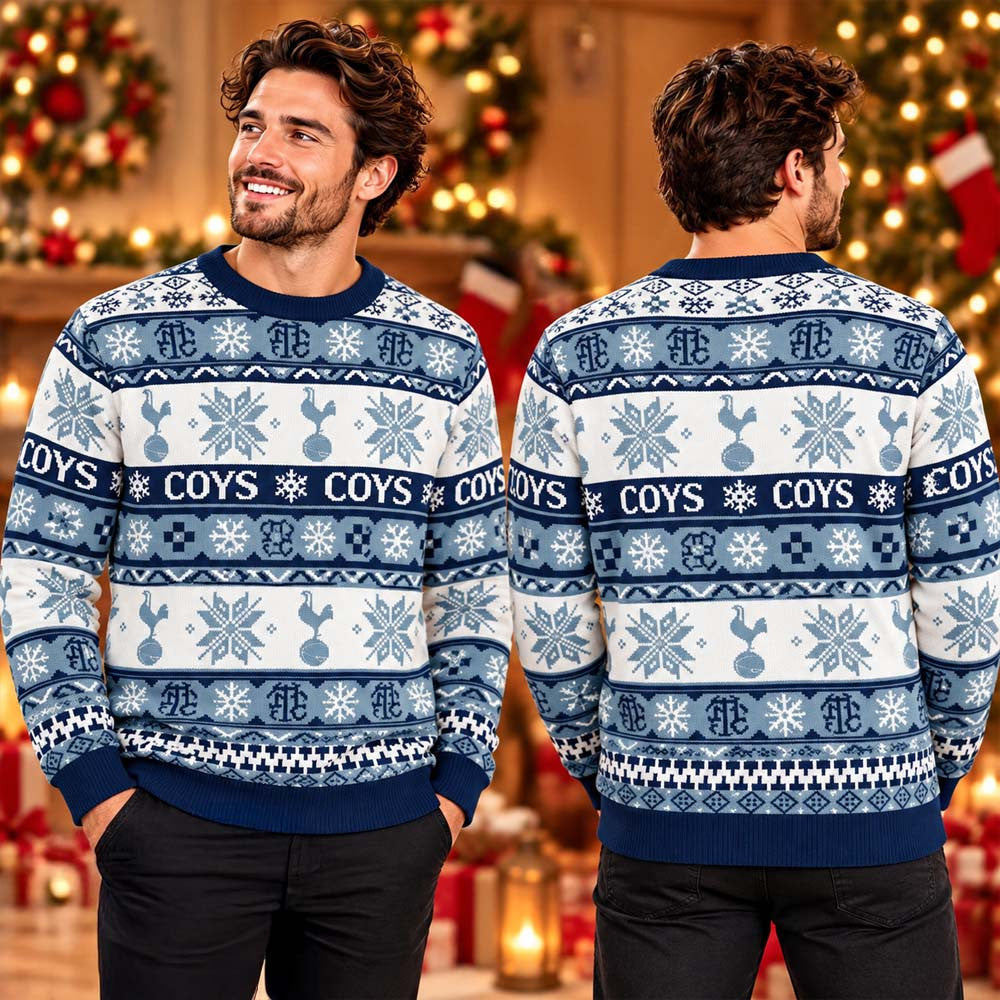 Tottenham Hotspur Fairisle COYS Christmas Ugly Sweater Tottenham Hotspur Christmas Apparel - Foxy23shop