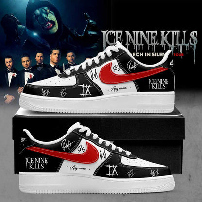 Custom Ice Nine Kills March In Silence Tour Sneaker Ice Nine Kills Special Gift For Fans - Foxy23shop