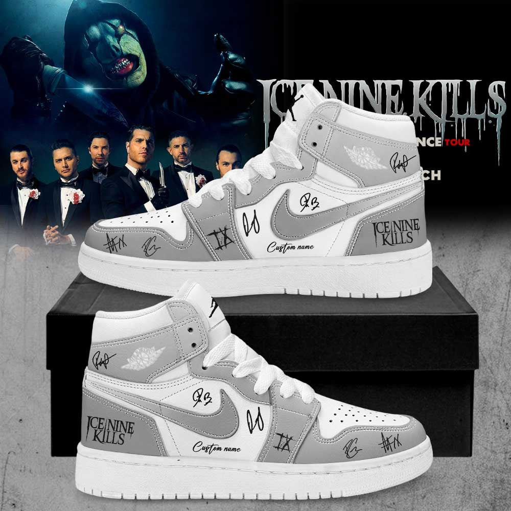 Custom Ice Nine Kills Silence Tour Sneaker Ice Nine Kills Special Gift For Concert Fans - Foxy23shop