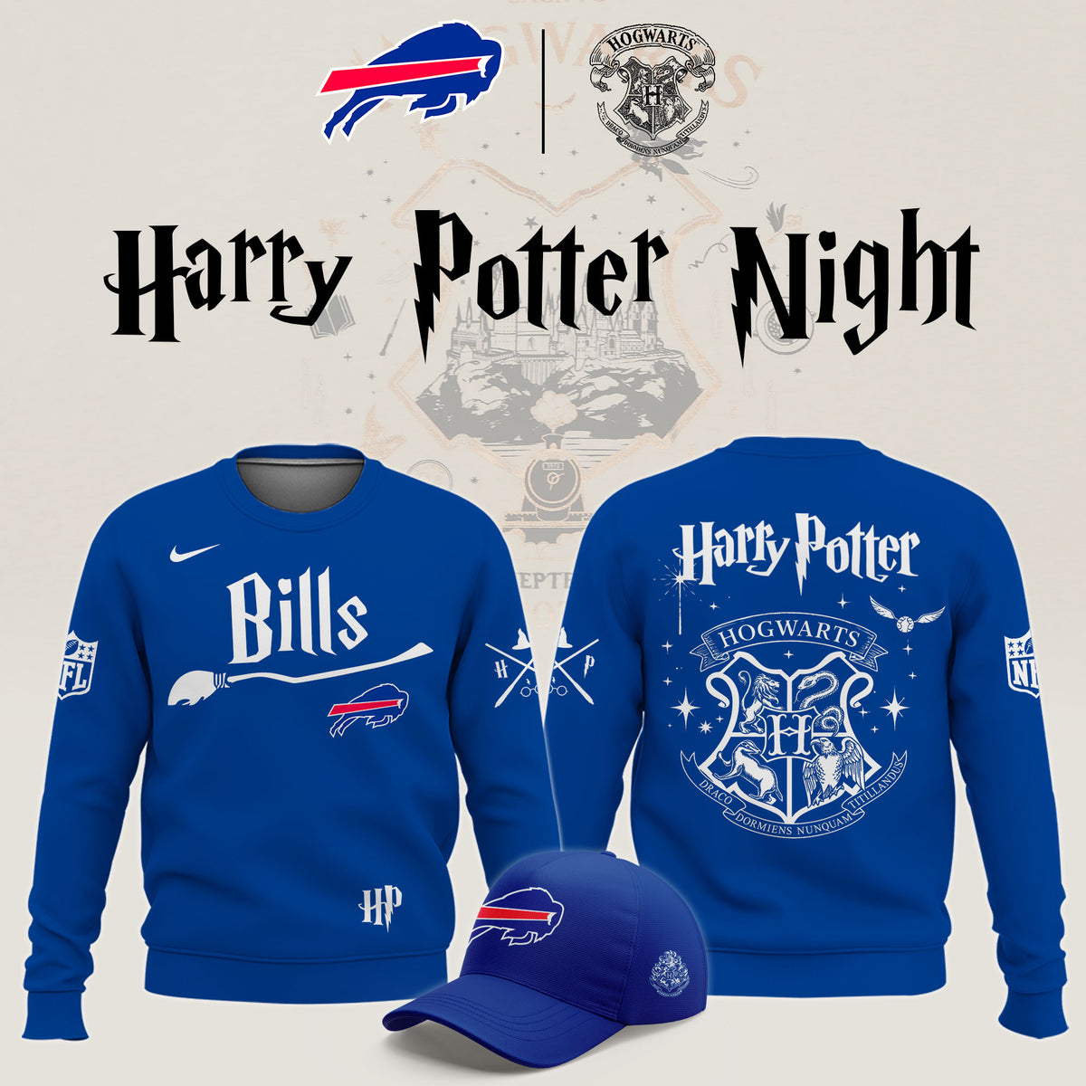 Buffalo BIlls x Harry Potter Night 2026 Sweatshirt Best Presents For Bills Mafia - Foxy23shop