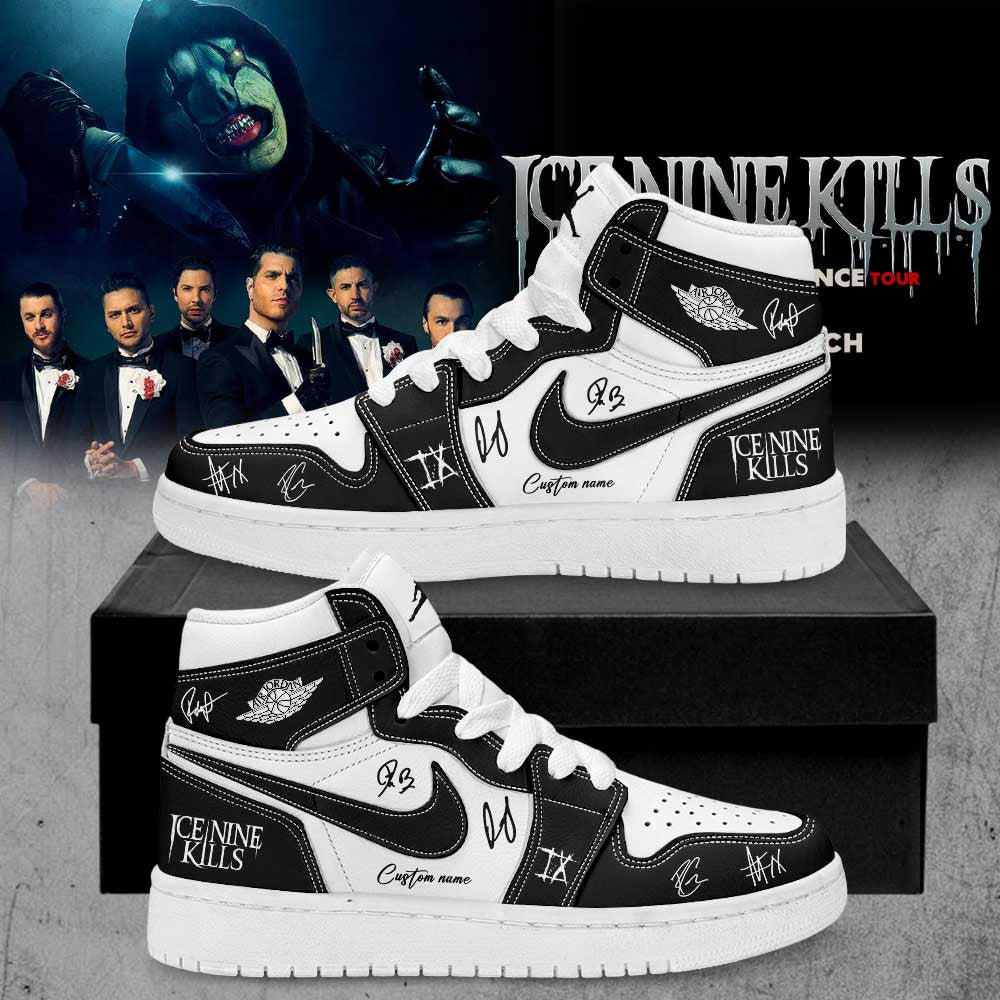 Custom Ice Nine Kills Silence Tour Sneaker Ice Nine Kills Special Gift For Music Fans - Foxy23shop