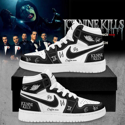 Custom Ice Nine Kills Silence Tour Sneaker Ice Nine Kills Special Gift For Music Fans - Foxy23shop