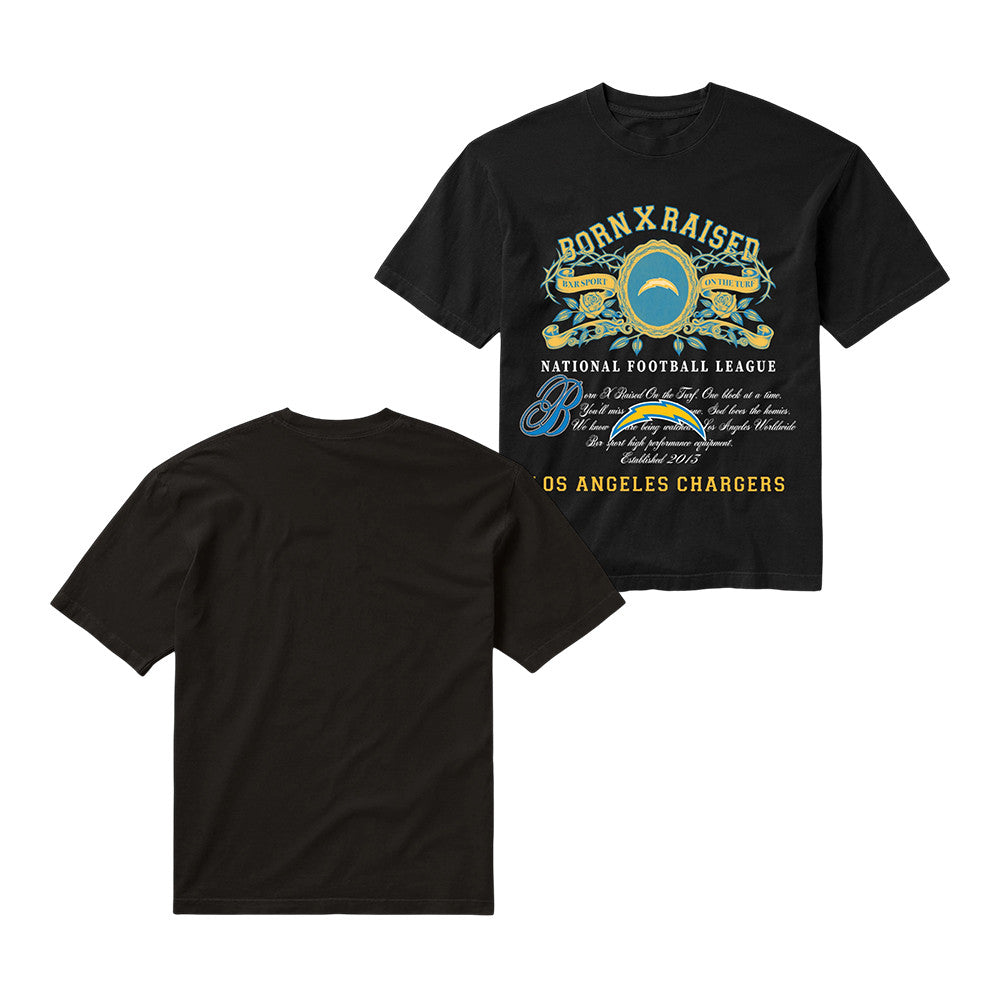 Chargers BXR Los Angeles T-Shirt Born X Raised Football Graphic Tee Gift For NFL Lovers - Foxy23shop