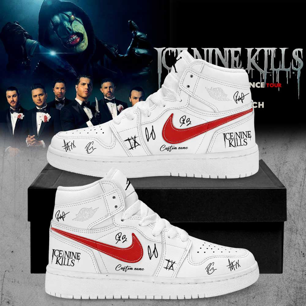 Custom Ice Nine Kills Silence Tour Sneaker Ice Nine Kills Special Gift For Metalheads - Foxy23shop