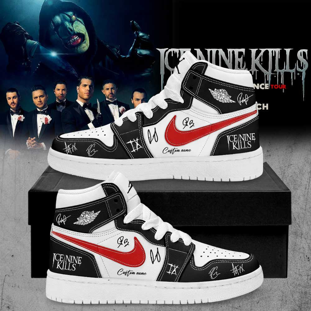 Custom Ice Nine Kills Silence Tour Sneaker Ice Nine Kills Unique Gift For Rock Collectors - Foxy23shop