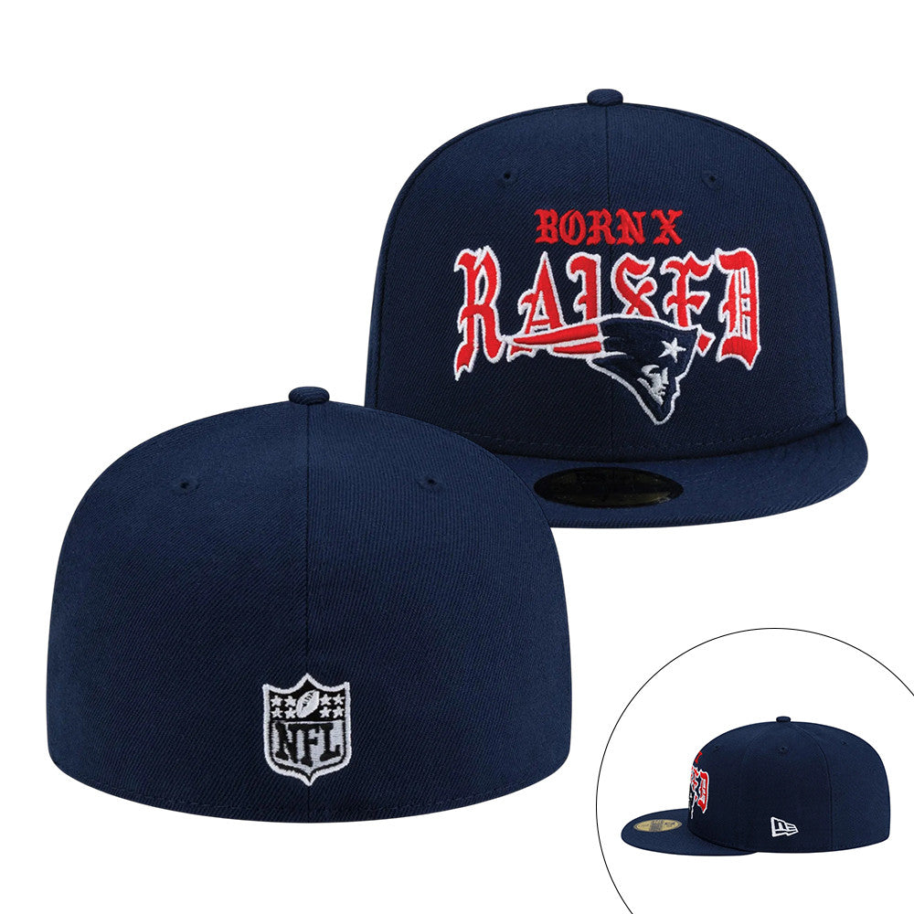 Patriots BXR New England Snapback Hat Born X Raised NFL Special Gift For Football Fans - Foxy23shop
