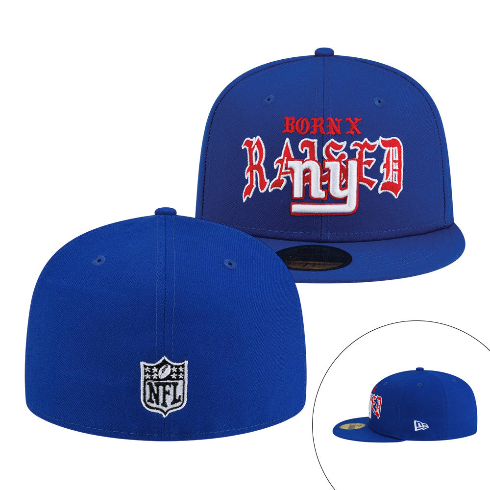 Giants BXR New York Snapback Hat Born X Raised NFL Special Gift For Urban Sports Fans - Foxy23shop