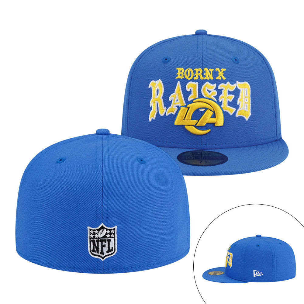Rams BXR Los Angeles Snapback Hat Born X Raised NFL Special Gift For Game Day Fans - Foxy23shop