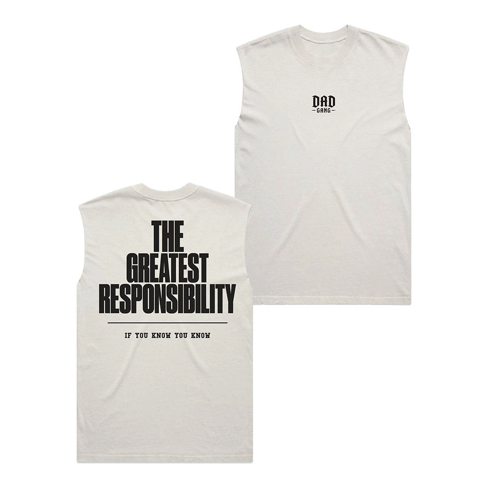 The Greatest Responsibility Tank Top Dad Gang Store Clothes Gift For Modern Dads - Foxy23shop