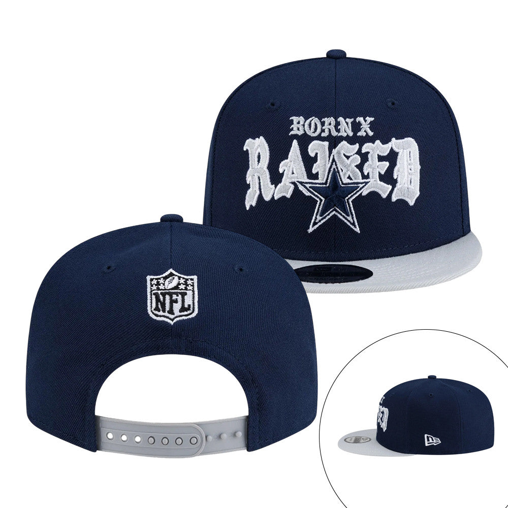 Born X Raised Cowboys Old English Snapback Born X Raised NFL Special Gift For Sports Fans - Foxy23shop