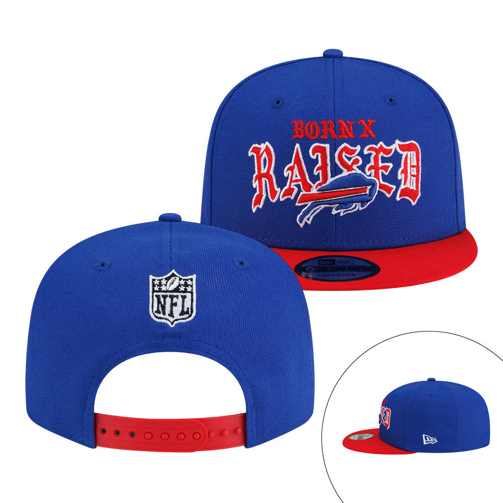 Born X Raised Bills Old English Snapback Game Day Special Gift For Sports Fans - Foxy23shop