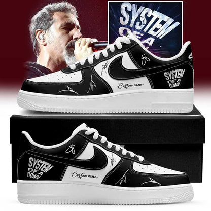 Custom System Of A Down European Tour 2026 Sneakers System Of A Down Merch Gift Ideas - Foxy23shop