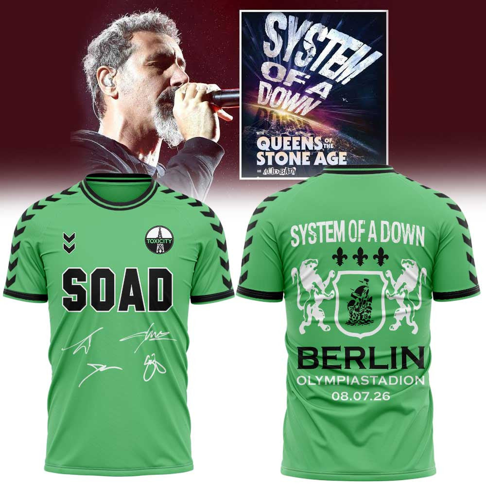 System Of A Down X Olympiastadion Berlin Merch European Tour 2026 Shirt Unique Gifts For Metalheads - Foxy23shop