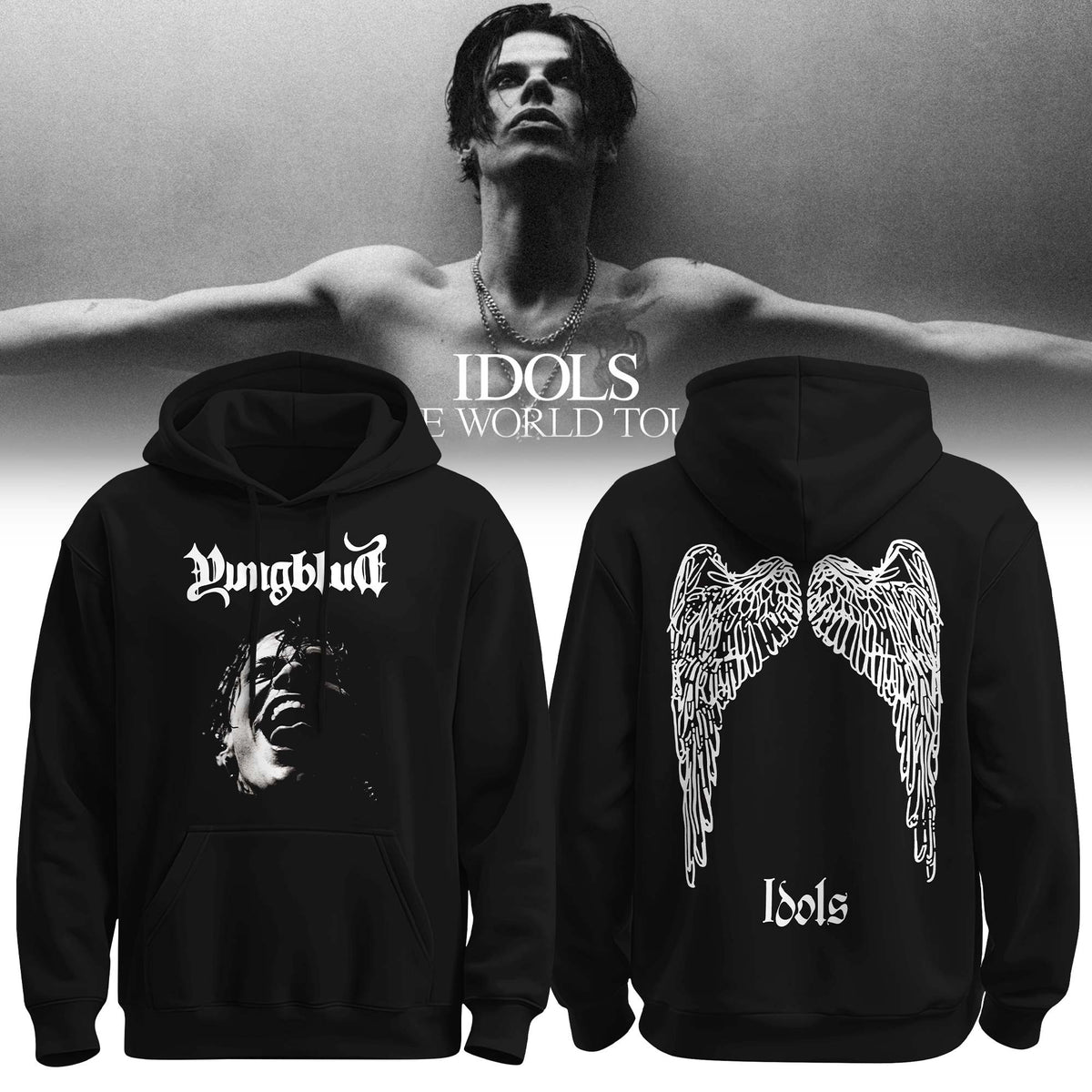 Yungblud Merch Idols World Tour 2026 Hoodie Presents For Boyfriend - Foxy23shop