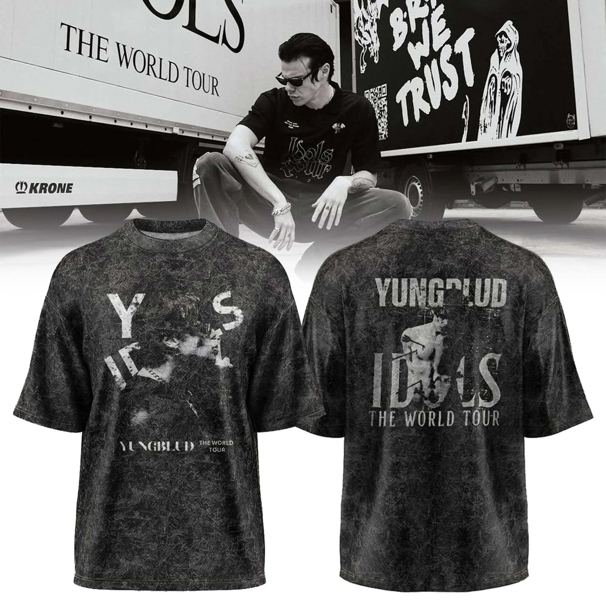 Yungblud Merch Idols World Tour 2026 T-Shirt Yungblud Concert Outfits Gifts For Fans - Foxy23shop