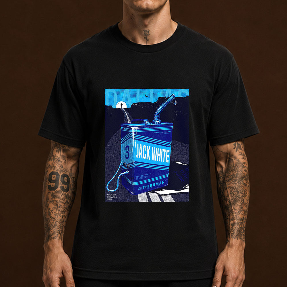 Jack White Dallas TX 2026 Event Poster T-Shirt Jack White Merch Music Lover Gifts - Foxy23shop