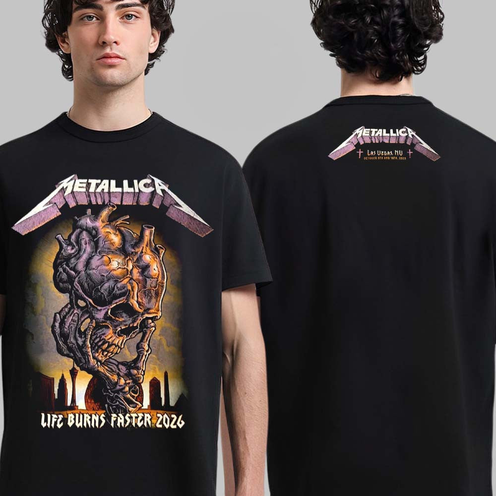 Metallica Merch Life Burns Faster Week 2 Concert T-Shirt Presents For Metallica Fans - Foxy23shop