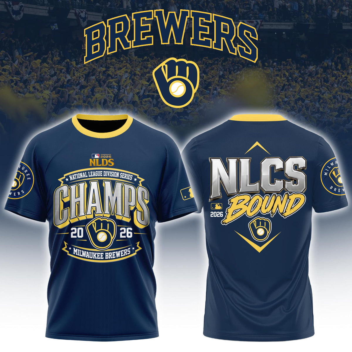 Milwaukee Brewers 2026 NLDS Champions T-Shirt Milwaukee Brewers Clothes Gifts For Fans - Foxy23shop
