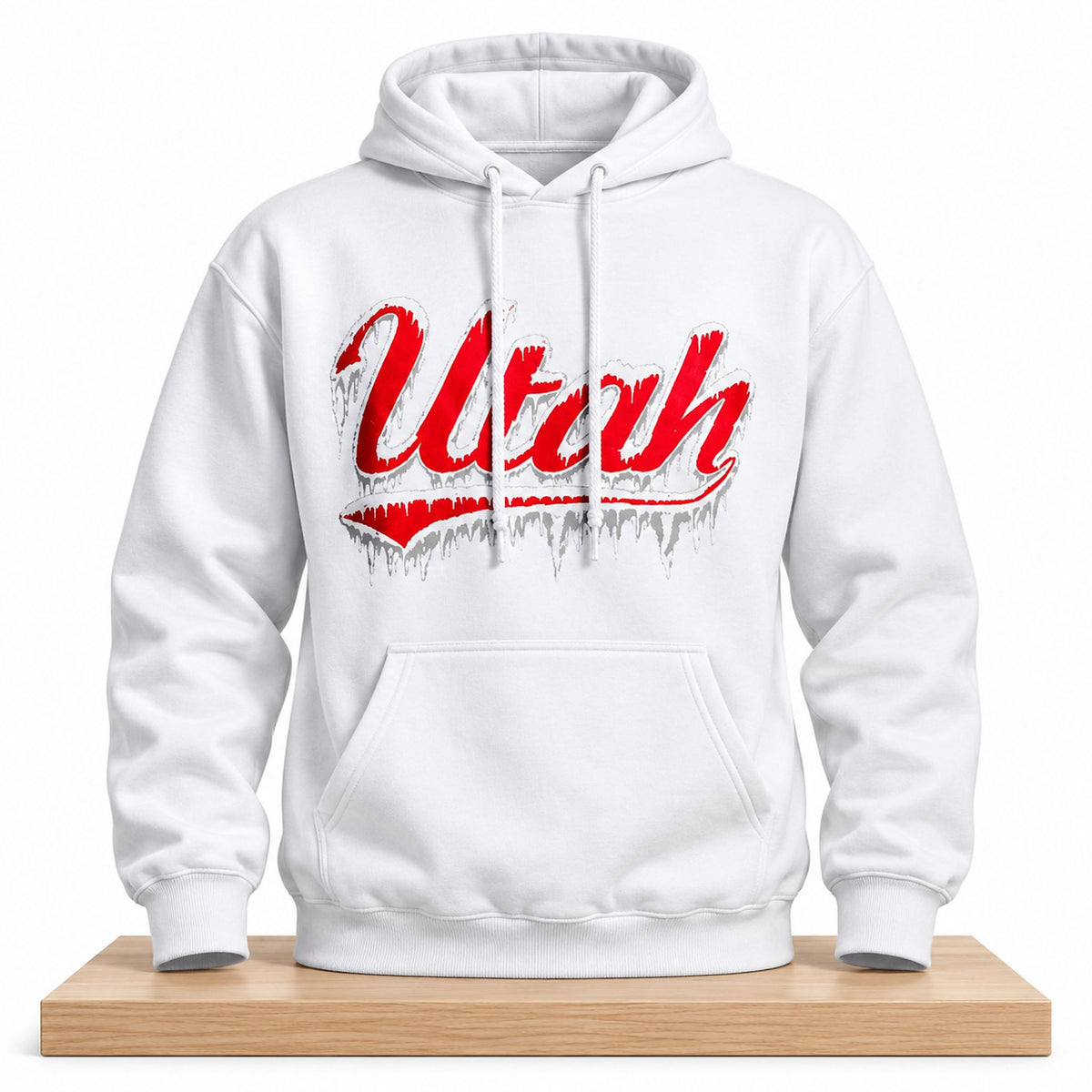 Utah Utes Winter Wonderland Script White Out Hoodie Utah Utes Merch Football Fan Gear - Foxy23shop