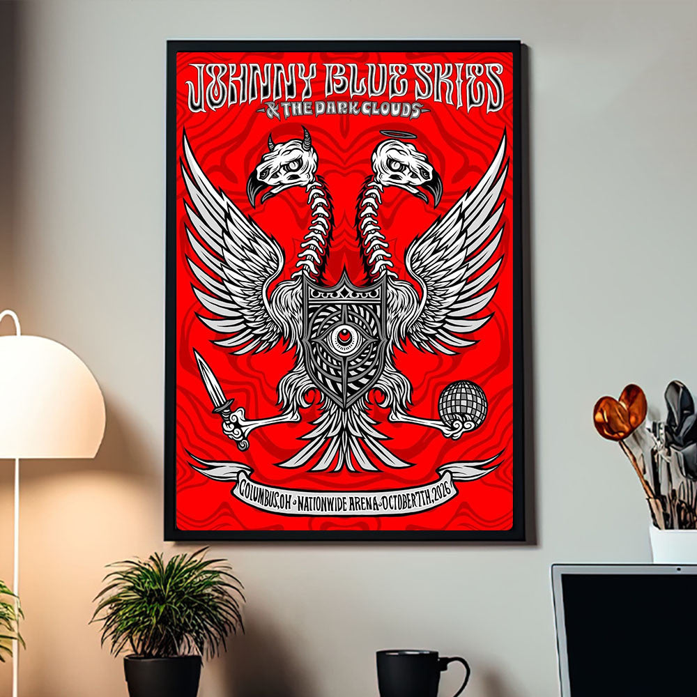 Johnny Blue Skies Columbus OH 2026 Event Poster Johnny Blue Skies Concert Poster Music Lover Gifts - Foxy23shop