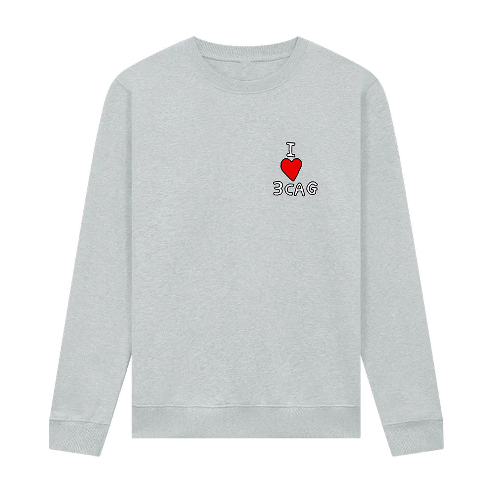 I Love 3Cag Sweatshirt Kneecap Clothes Special Gift For Hip Hop Lovers - Foxy23shop