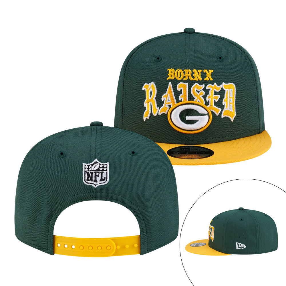 Born X Raised Packers Old English Snapback Born X Raised NFL Unique Gift For Football Fans - Foxy23shop