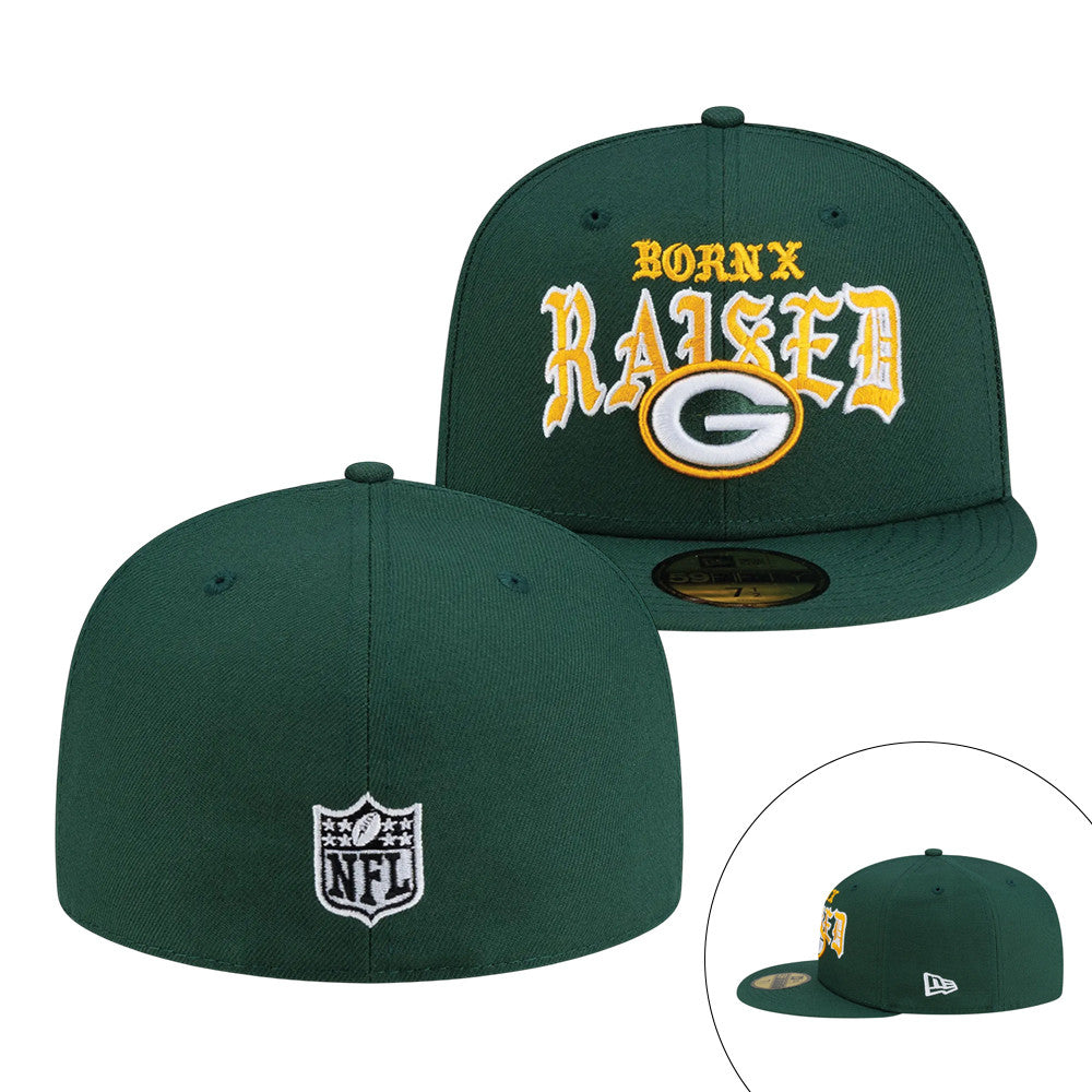 Packers BXR Green Bay Snapback Hat Born X Raised NFL Special Gift For Football Collectors - Foxy23shop
