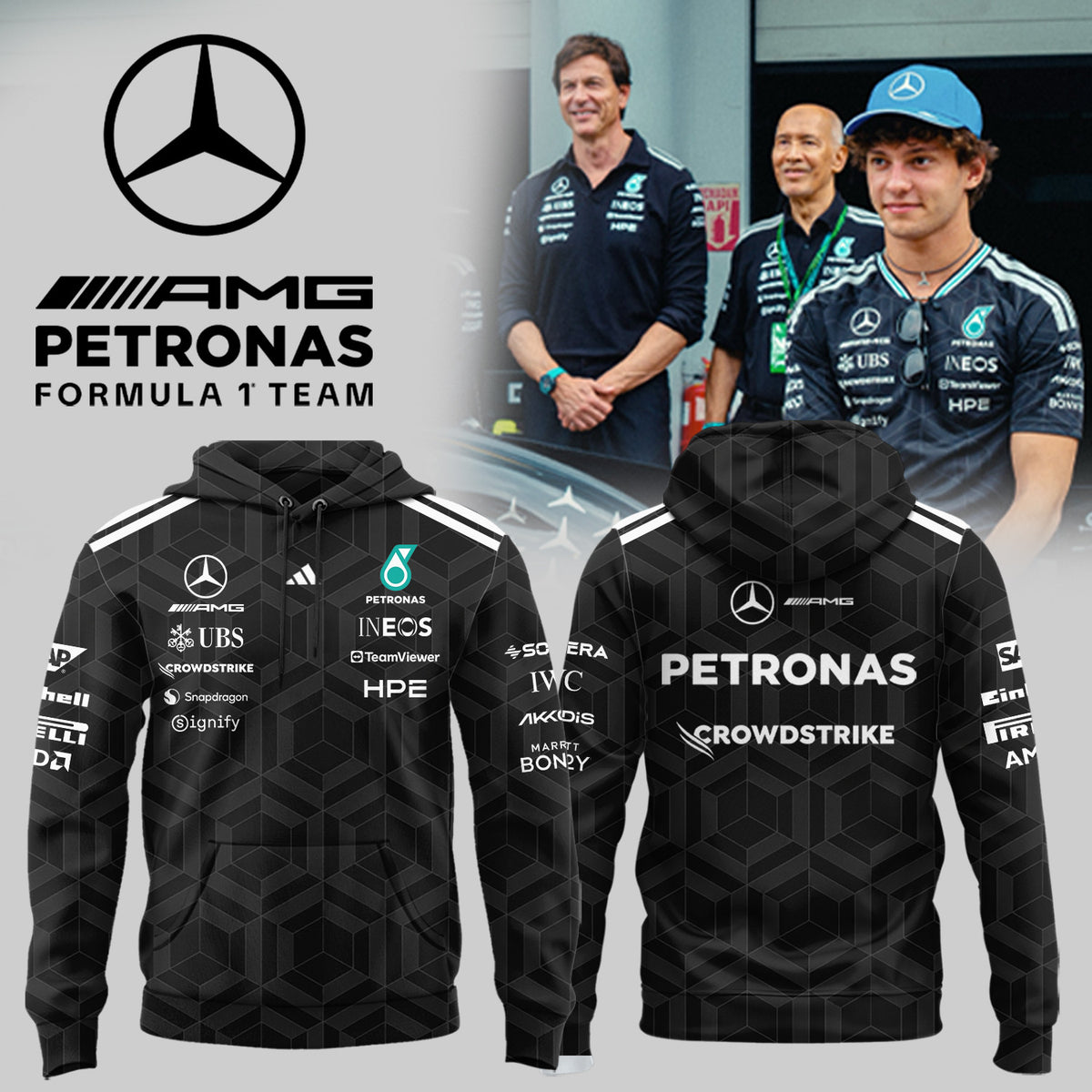 Mercedes Merch Kimi Antonelli Mercedes AMG Petronas F1 Team Hoodie Gifts For Brother - Foxy23shop