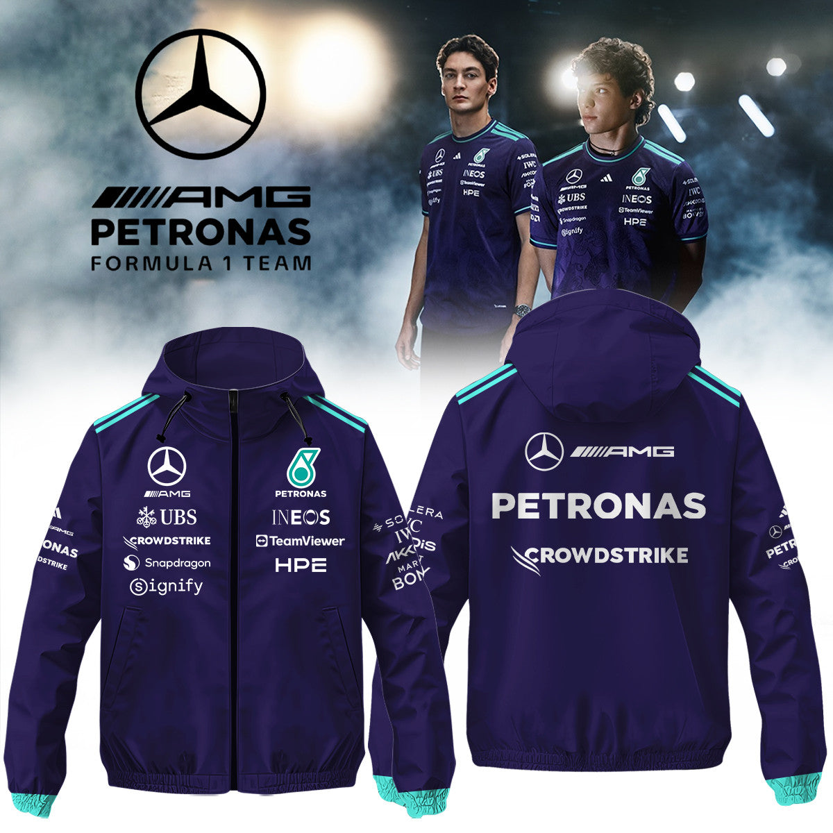 Mercedes Merch Kimi Antonelli Mercedes AMG Petronas F1 Team Jacket Unique Gifts For Fans - Foxy23shop